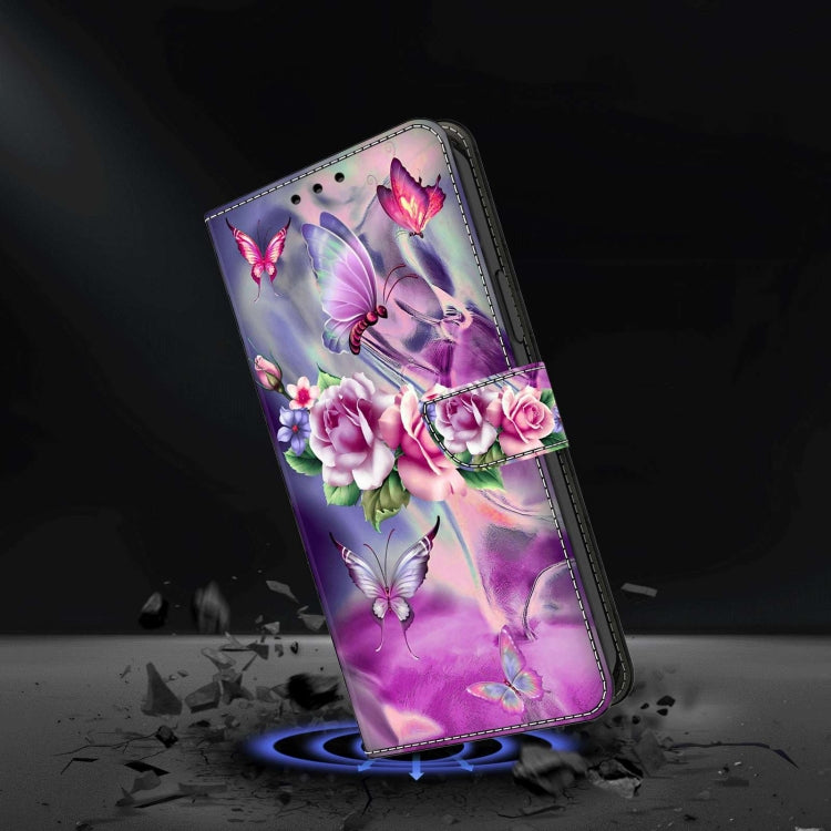 For Samsung Galaxy A54 5G Crystal 3D Shockproof Protective Leather Phone Case(Butterfly) - free shipping - PMC TechLife - Order now!