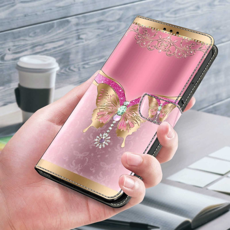 For Samsung Galaxy S8 Crystal 3D Shockproof Protective Leather Phone Case(Pink Bottom Butterfly) - free shipping - PMC TechLife - Order now!