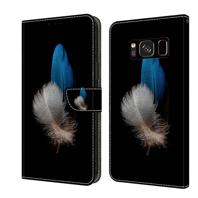 For Samsung Galaxy S8 Crystal 3D Shockproof Protective Leather Phone Case(Two Branches) - free shipping - PMC TechLife - Order now!