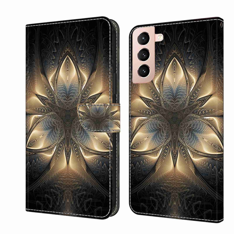For Samsung Galaxy S21 Crystal 3D Shockproof Protective Leather Phone Case(Luminous Building) - free shipping - PMC TechLife - Order now!