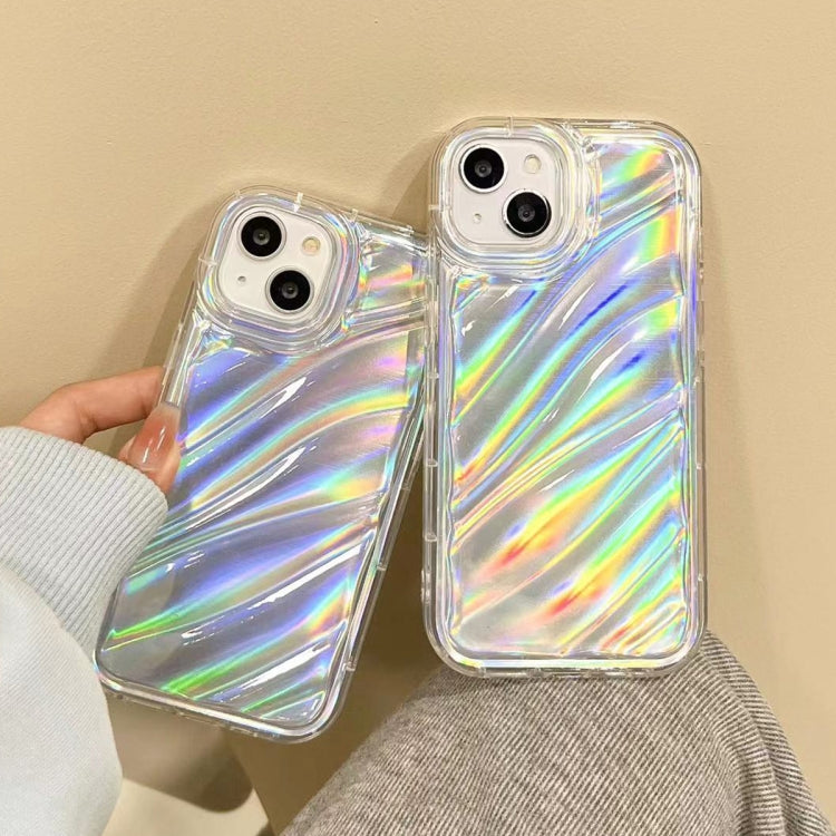 For iPhone 14 Pro Max Laser Sequin Waves TPU Phone Case(Transparent) - iPhone 14 Pro Max Cases by PMC Jewellery | Online Shopping South Africa | PMC Jewellery