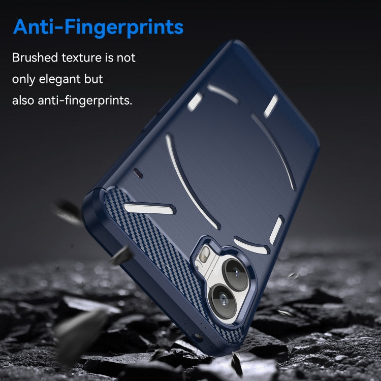 For Nothing Phone 2 Carbon Fiber Brushed Texture TPU Phone Case(Blue) - free shipping - PMC TechLife - Order now!