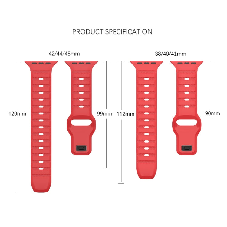 For Apple Watch 8 45mm  Dot Texture Fluororubber Watch Band(Starlight) - Watch Bands by PMC TechLife | Online Shopping South Africa | PMC TechLife
