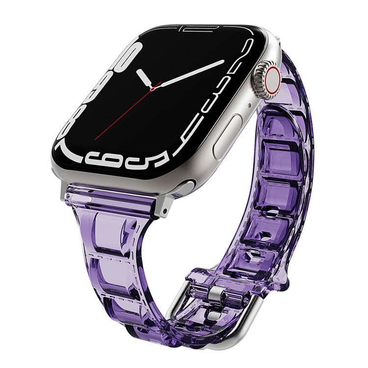 For Apple Watch 3 38mm Cube Airbag Clear TPU Watch Band(Pink) - Watch Bands by PMC Jewellery | Online Shopping South Africa | PMC Jewellery