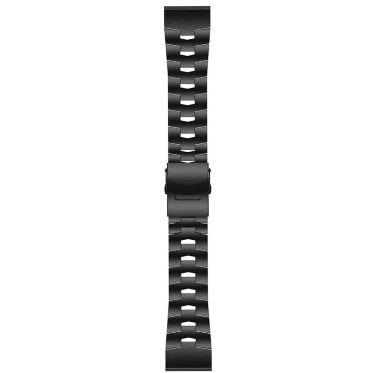 Compatible with Garmin Fenix 7 Pro 47mm Titanium Alloy Quick Release Watch Band(Black) - Watch Bands by PMC TechLife | Online Shopping South Africa | PMC TechLife | Buy Now Pay Later Mobicred