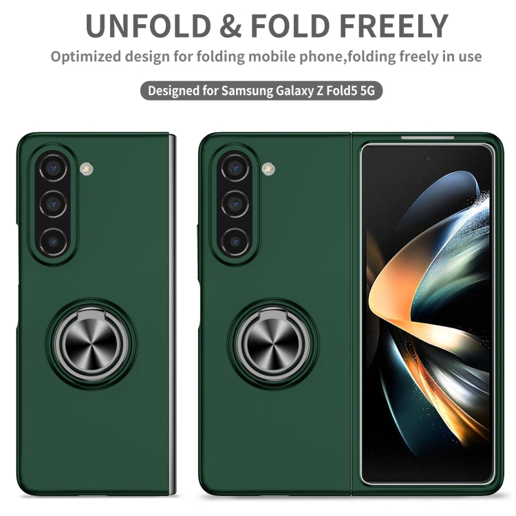 For Samsung Galaxy Z Fold5 5G Armor Ring Holder Phone Case(Dark Green) - free shipping - PMC TechLife - Order now!