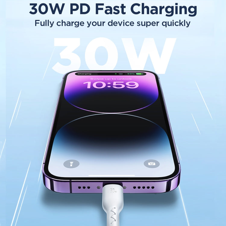 JOYROOM SA26-CL3 Flash Charge Series 30W USB-C / Type-C to 8 Pin Fast Charging Data Cable, Cable Length:1m(Black) - 2 in 1 Cable by JOYROOM | Online Shopping South Africa | PMC TechLife | Buy Now Pay Later Mobicred