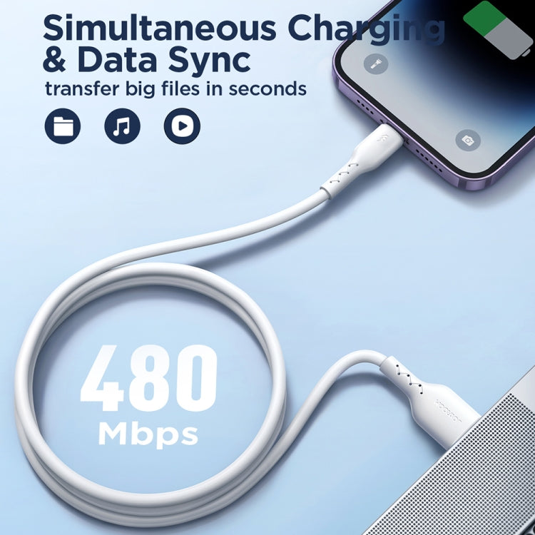 JOYROOM SA26-AL3 Flash Charge Series 3A USB to 8 Pin Fast Charging Data Cable, Cable Length:1m(Black) - Normal Style Cable by JOYROOM | Online Shopping South Africa | PMC Jewellery | Buy Now Pay Later Mobicred