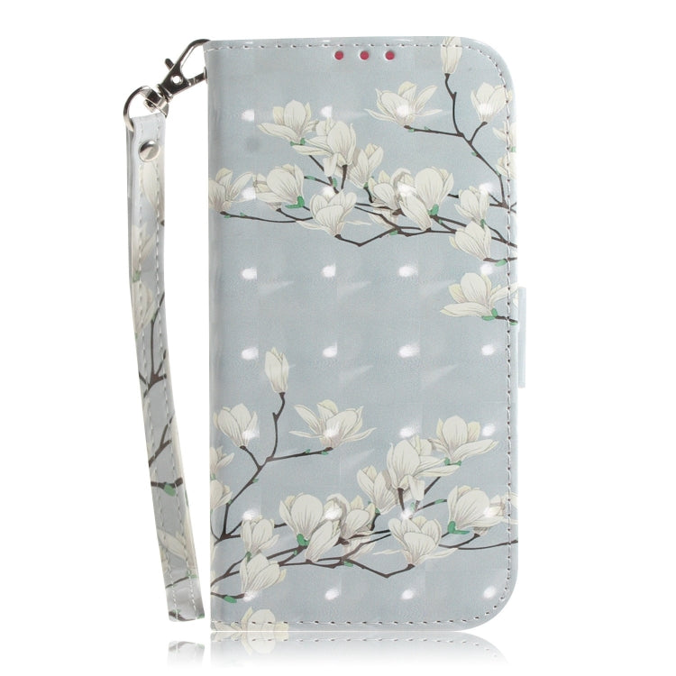 For Xiaomi Redmi 12 3D Colored Horizontal Flip Leather Phone Case(Magnolia) - free shipping - PMC TechLife - Order now!