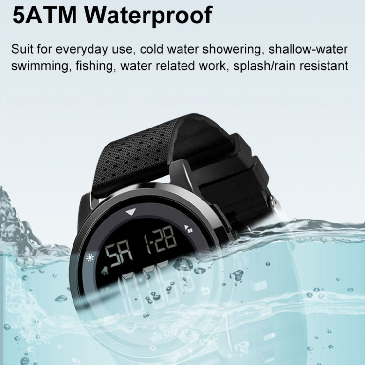 SPOVAN S100 Men Outdoor Multifunctional Waterproof Electronic Watch(Black) - LED Digital Watches by SPOVAN | Online Shopping South Africa | PMC Jewellery