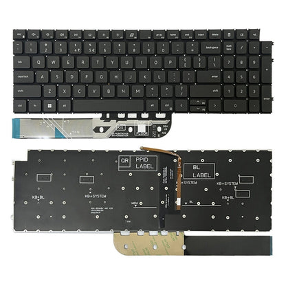 For Dell Inspiron 15-3511 3515 5510 7510 16-7610 US Version Backlight Laptop Keyboard(Black) - Dell Spare Parts by PMC Jewellery | Online Shopping South Africa | PMC Jewellery