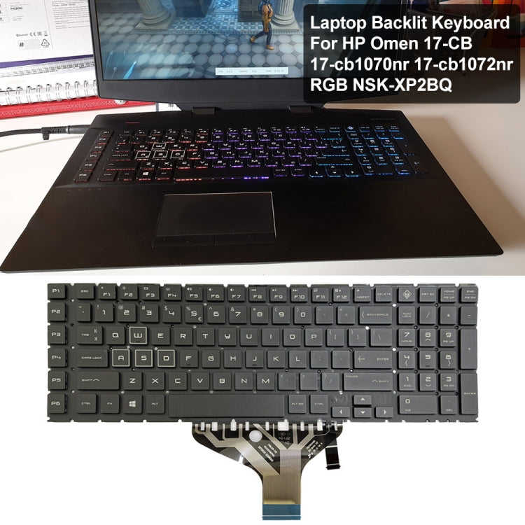 For HP Omen 17-CB US Version Laptop Backlight Keyboard - HP Spare Parts by PMC TechLife | Online Shopping South Africa | PMC TechLife | Buy Now Pay Later Mobicred
