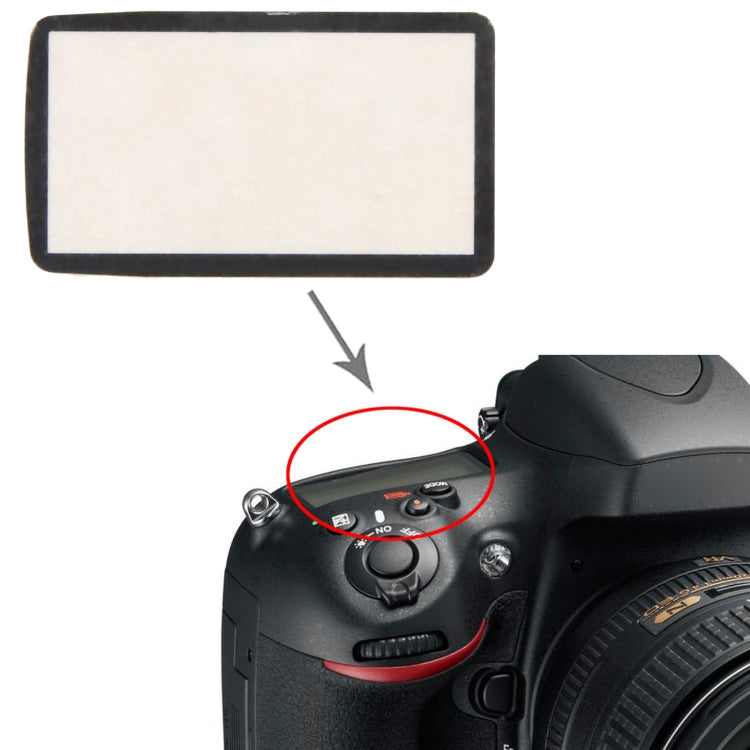 For Nikon D800 Top Cover Shoulder LCD Outer Lens - LCD Screen by PMC Jewellery | Online Shopping South Africa | PMC Jewellery