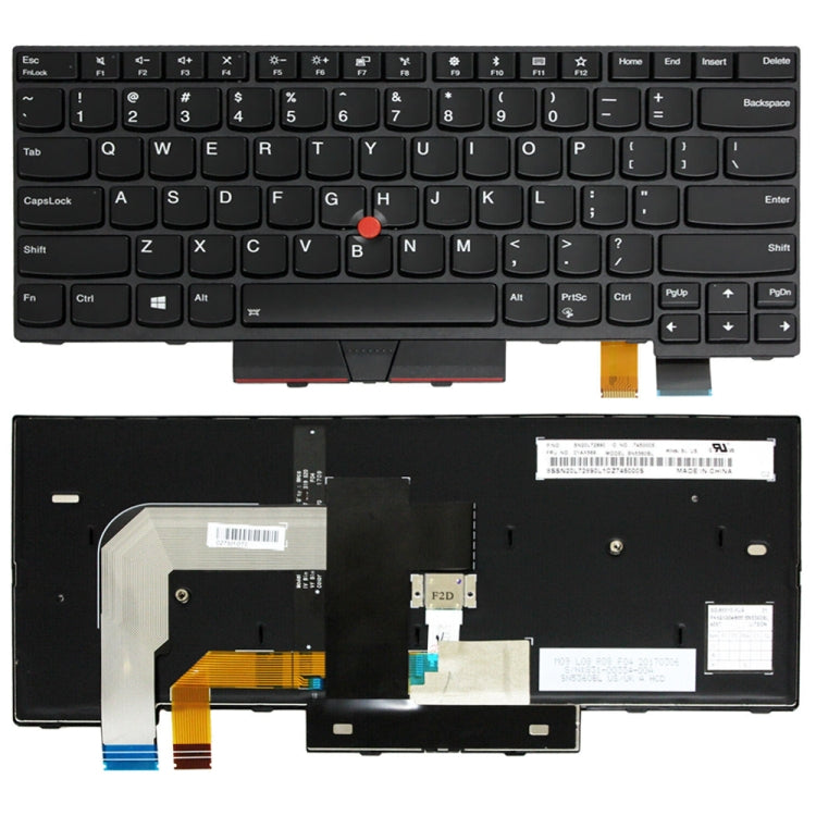 For Lenovo T470S/ThinkPad 13 2nd New S2 2017 US Version Laptop Keyboard - Lenovo Spare Parts by PMC Jewellery | Online Shopping South Africa | PMC Jewellery