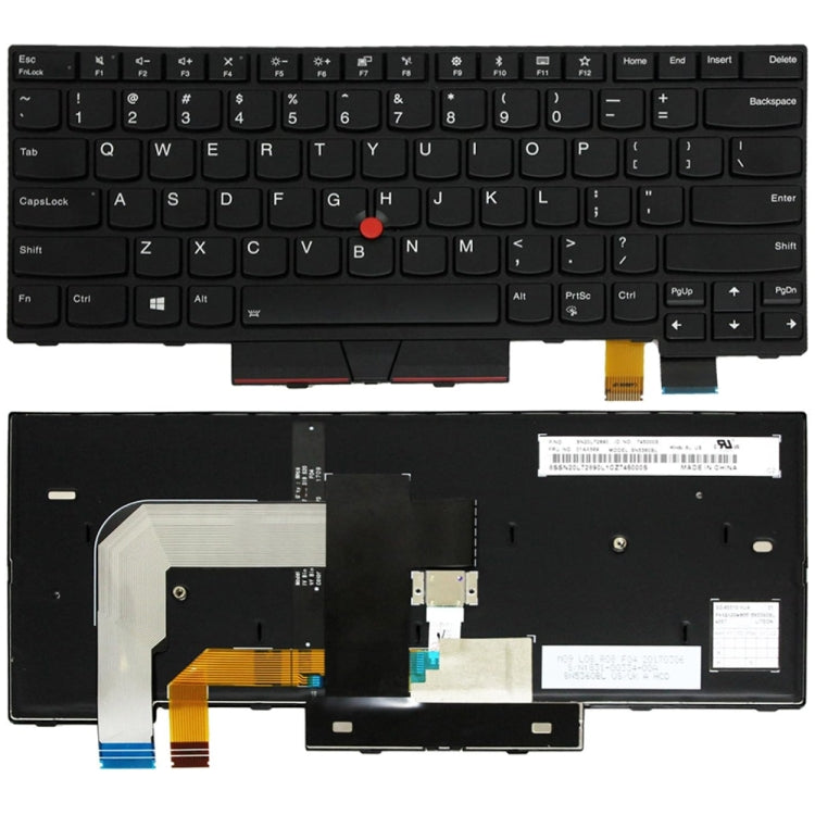 For Lenovo T470 01AX569 US Version Laptop Keyboard - Lenovo Spare Parts by PMC Jewellery | Online Shopping South Africa | PMC Jewellery