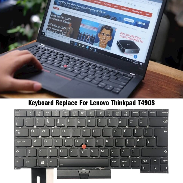 For Lenovo Thinkpad T490S 20NX 20NY UK Version Laptop Keyboard - Lenovo Spare Parts by PMC Jewellery | Online Shopping South Africa | PMC Jewellery