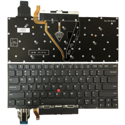 For Lenovo ThinkPad X1 Yoga 5th Gen 20UB US Version Backlight Laptop Keyboard with Touchpad Button(Dark Grey) - Lenovo Spare Parts by PMC Jewellery | Online Shopping South Africa | PMC Jewellery