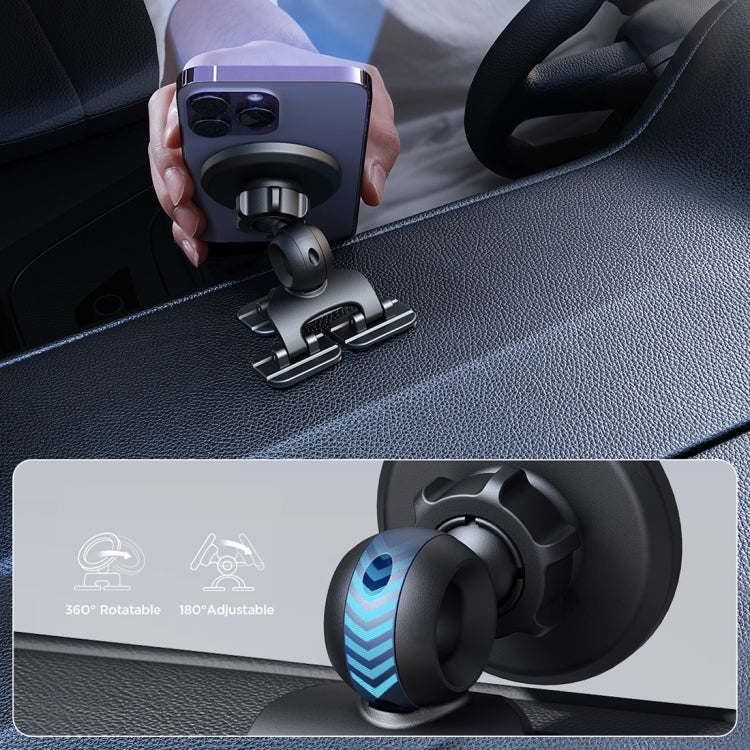 JOYROOM JR-ZS366 Triple Adhesion Claw Car Center Console Magnetic Phone Mount(Black) - Car Holders by JOYROOM | Online Shopping South Africa | PMC Jewellery