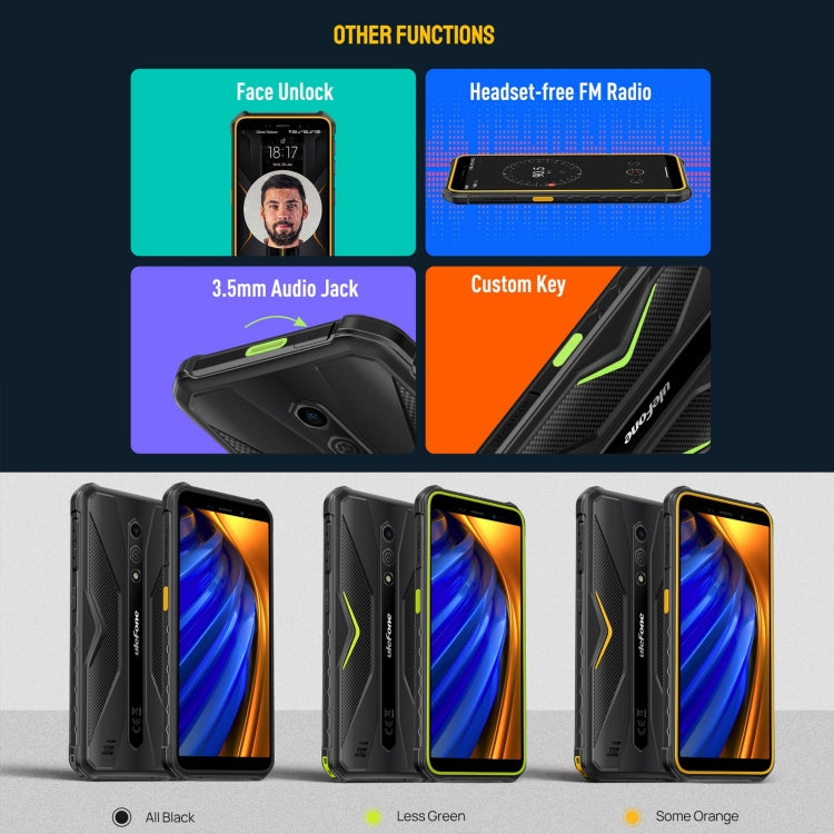 [HK Warehouse] Ulefone Armor X12 Pro, 4GB+64GB, IP68/IP69K Rugged Phone, 5.45 inch Android 13 MediaTek Helio G36 Octa Core, Network: 4G, NFC(All Black) - Ulefone by Ulefone | Online Shopping South Africa | PMC Jewellery