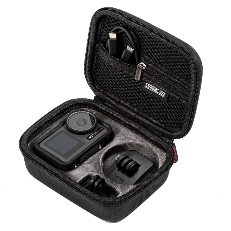 For DJI Osmo Action 4 STARTRC Portable PU Storage Box Case Standard Kit(Black) - Case & Bags by STARTRC | Online Shopping South Africa | PMC Jewellery