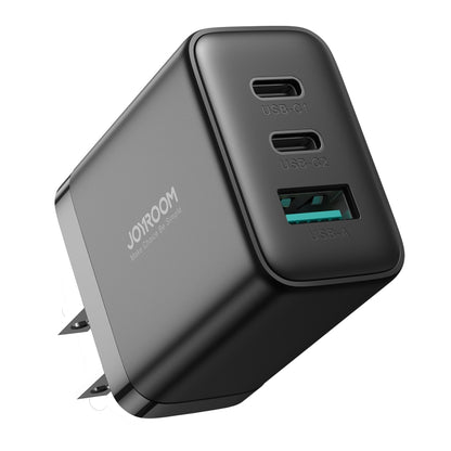 JOYRO0M JR-TCF10 32W Dual USB-C/Type-C+USB Fast Charger, Plug:US Plug(Black) - USB Charger by JOYROOM | Online Shopping South Africa | PMC Jewellery