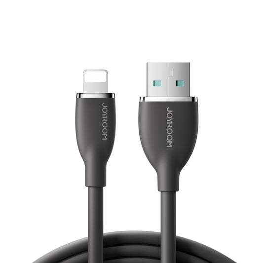 JOYROOM SA29-AL3 3A USB to 8 Pin Liquid Silicone Fast Charging Data Cable, Length: 1.2m(Black) - Normal Style Cable by JOYROOM | Online Shopping South Africa | PMC Jewellery