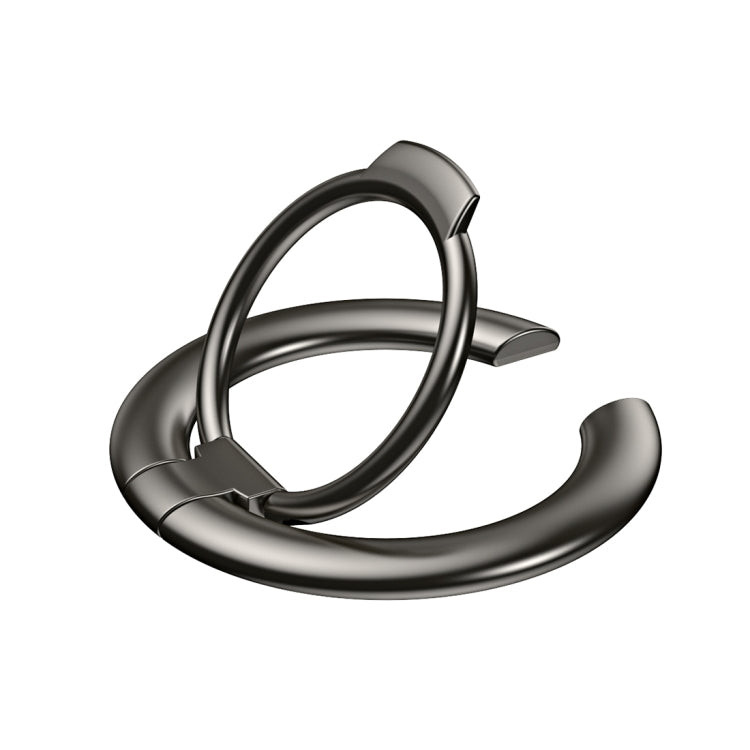 Electroplated Metal Magnetic Ring Holder(Black) - Ring Holder by PMC TechLife | Online Shopping South Africa | PMC TechLife | Buy Now Pay Later Mobicred