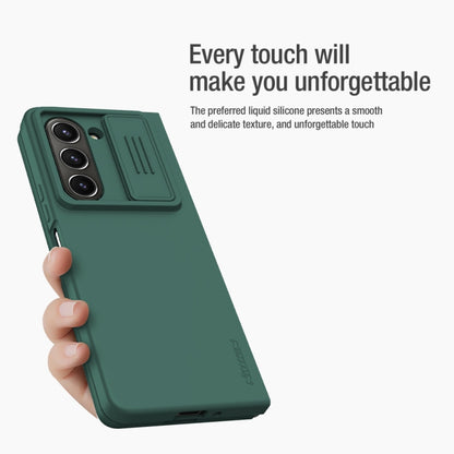 For Samsung Galaxy Z Fold5 NILLKIN CamShield Liquid Silicone + PC Full Coverage Phone Case(Green) - Galaxy Z Fold5 Cases by NILLKIN | Online Shopping South Africa | PMC Jewellery