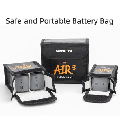 For DJI Air 3 Sunnylife Battery Explosion-proof Safe Bag Protective Li-Po Safe Bag For 1pc Battery - Backpacks & Bags by Sunnylife | Online Shopping South Africa | PMC Jewellery