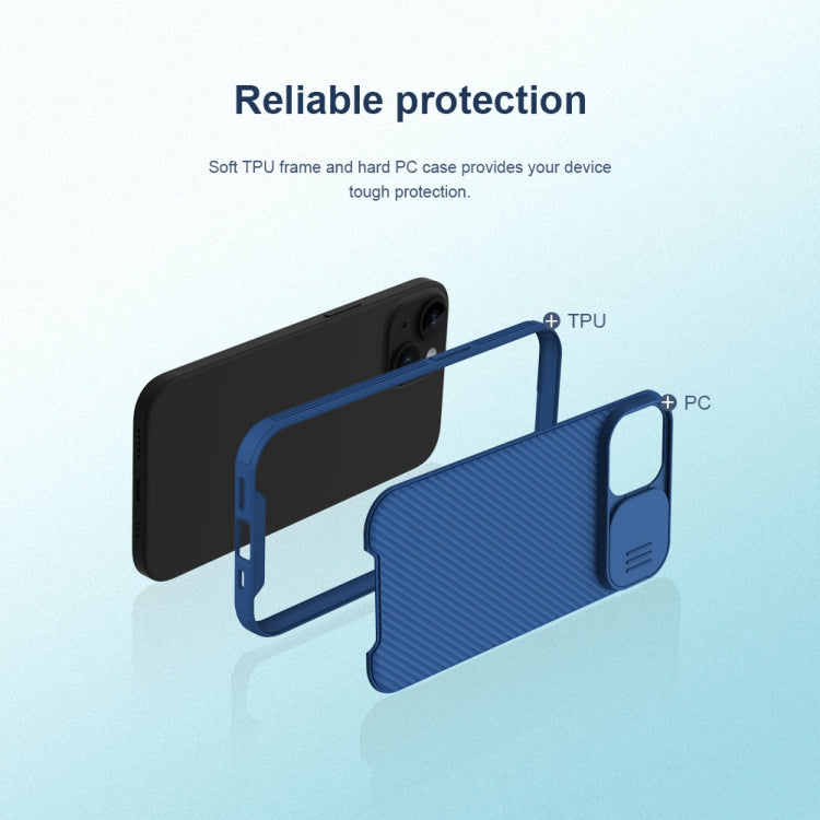 For iPhone 15 NILLKIN CamShield Pro PC Phone Case(Green) - iPhone 15 Cases by NILLKIN | Online Shopping South Africa | PMC TechLife | Buy Now Pay Later Mobicred