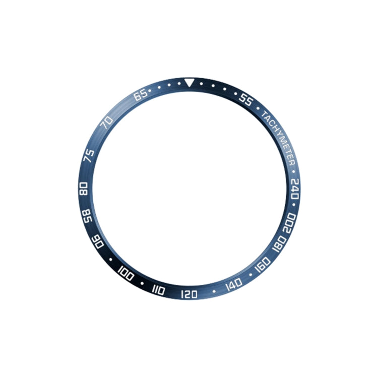 For Samsung Galaxy Watch6 Classic 47mm E Style Smart Watch Steel Ring Protective Frame(Blue) - Watch Cases by PMC TechLife | Online Shopping South Africa | PMC TechLife