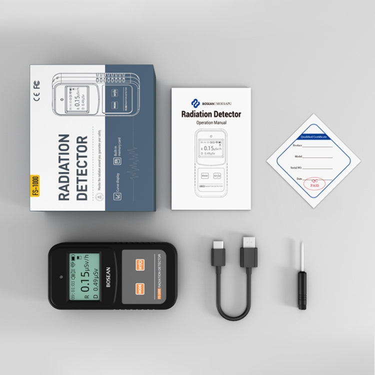FS-1000 Household Nuclear Radiation Detector Glass Geiger Counter - free shipping - PMC TechLife - Order now!
