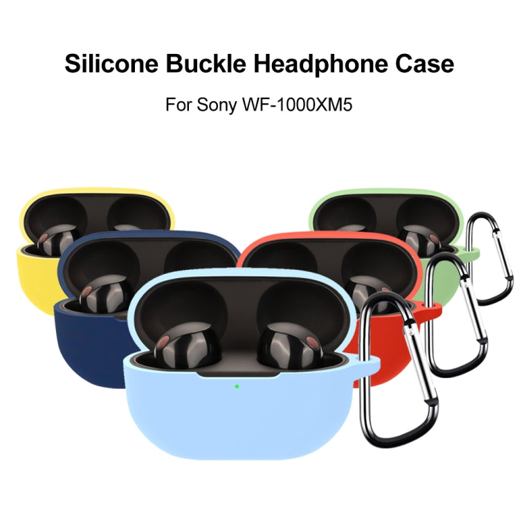 For Sony WF-1000XM5 Wireless Bluetooth Earphone Silicone Protective Case(White) - Sony Earphone Case by PMC TechLife | Online Shopping South Africa | PMC TechLife