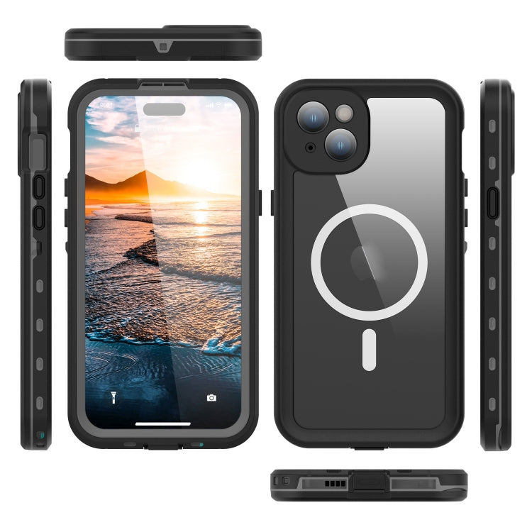 For iPhone 15 Plus RedPepper IP68 Waterproof MagSafe Phone Case(Black) - free shipping - PMC TechLife - Order now!