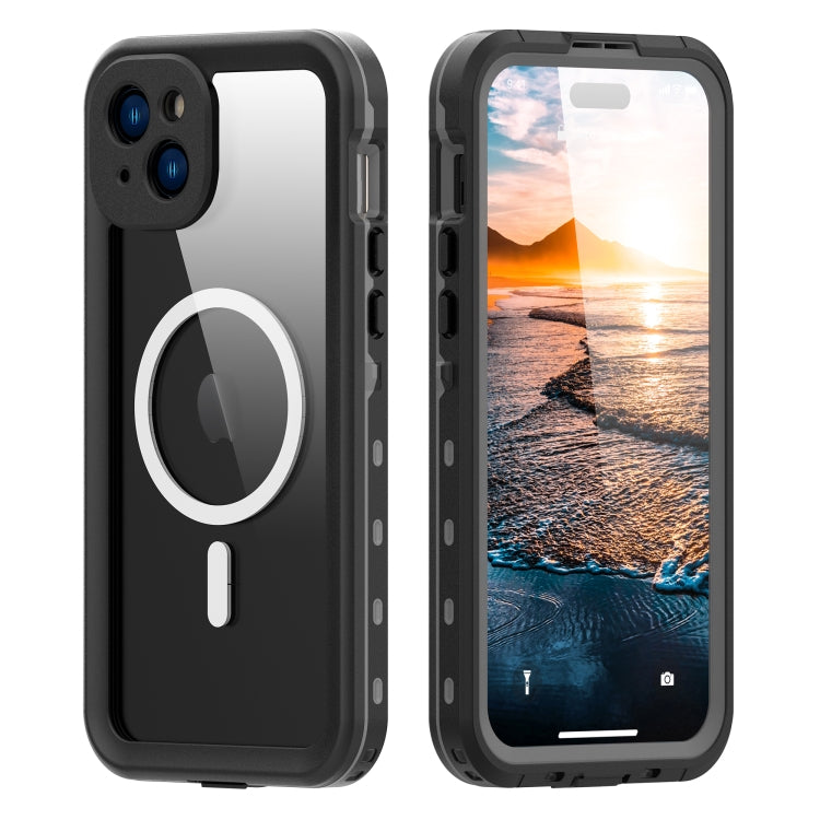 For iPhone 15 RedPepper IP68 Waterproof MagSafe Phone Case(Black) - iPhone 15 Cases by RedPepper | Online Shopping South Africa | PMC TechLife | Buy Now Pay Later Mobicred