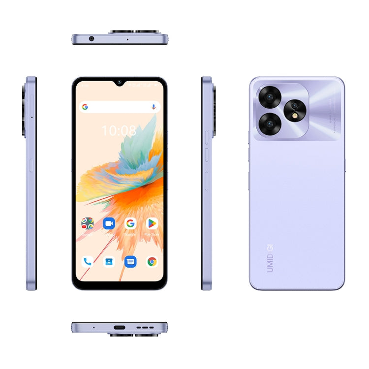 [HK Warehouse] UMIDIGI A15, 8GB+256GB, Face ID & Side Fingerprint Identification, 6.7 inch Android 13 Unisoc T616 Octa Core, Network: 4G, NFC, OTG(Lavender Purple) - UMIDIGI by UMIDIGI | Online Shopping South Africa | PMC Jewellery