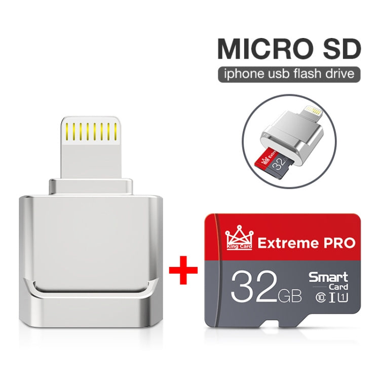 MicroDrive 8pin To TF Card Adapter Mini iPhone & iPad TF Card Reader (Silver) -  by MICRODRIVE | Online Shopping South Africa | PMC TechLife | Buy Now Pay Later Mobicred