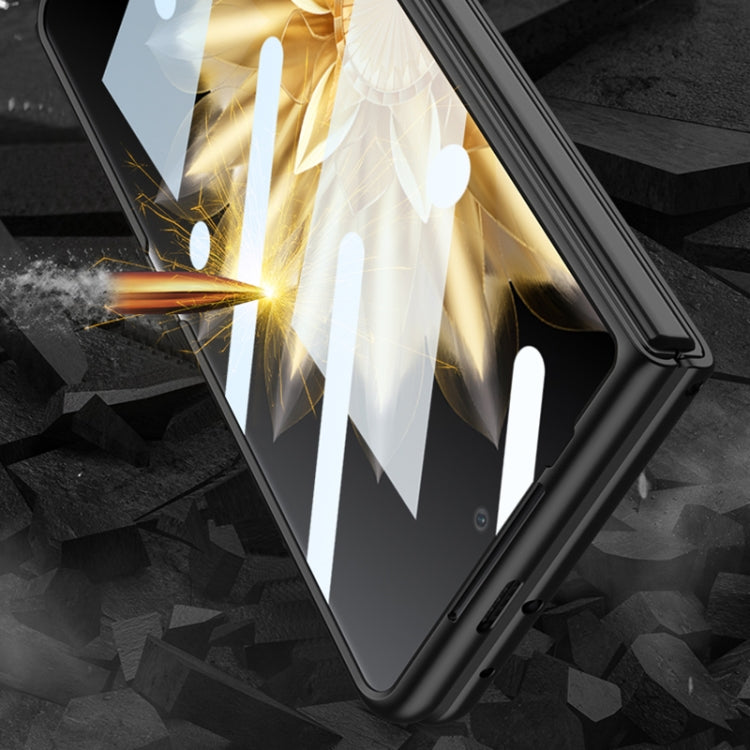 For Honor Magic V2 GKK Integrated Ultra-thin Folding Phone Case with Stand(Purple) - Honor Cases by GKK | Online Shopping South Africa | PMC TechLife | Buy Now Pay Later Mobicred