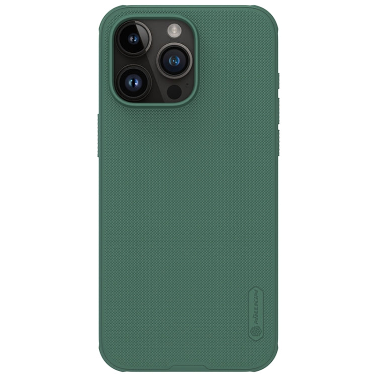For iPhone 15 Pro Max NILLKIN Frosted Shield Pro PC + TPU Phone Case(Green) - iPhone 15 Pro Max Cases by NILLKIN | Online Shopping South Africa | PMC Jewellery