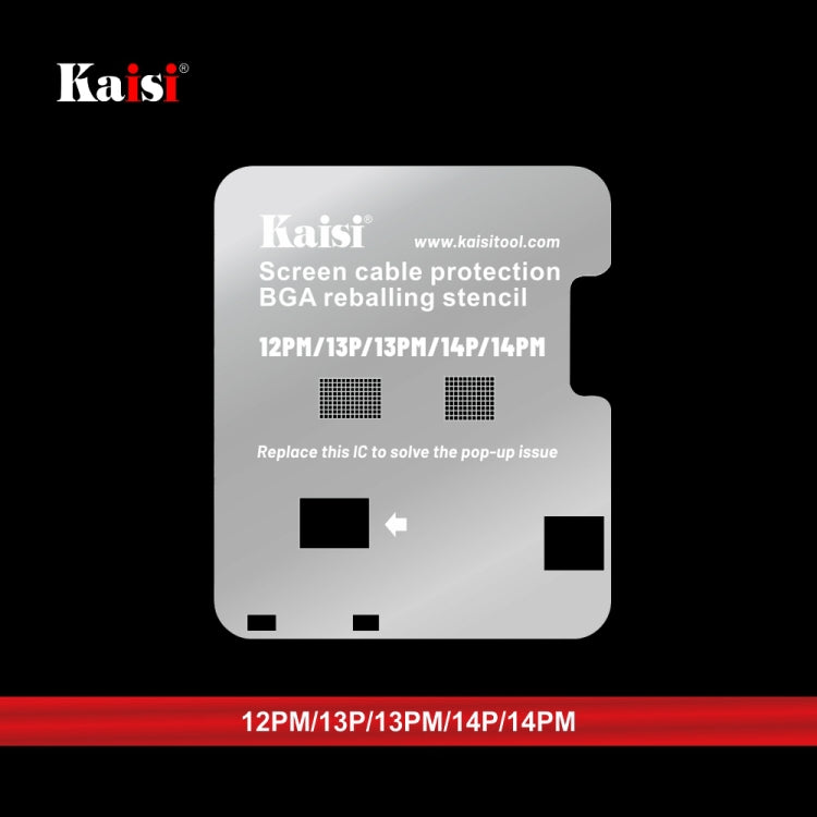 Kaisi LCD Screen IC BGA Reballing Stencil for iPhone 11 to 14 Pro Max - BGA Stencils by Kaisi | Online Shopping South Africa | PMC Jewellery