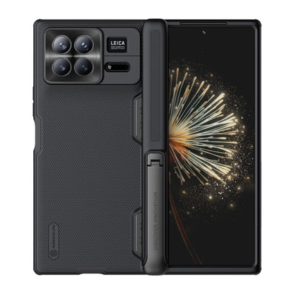 For Xiaomi Mix Fold 3 NILLKIN Frosted Fold PC + TPU Phone Case with Holder(Black) - Mix Fold 3 Cases by NILLKIN | Online Shopping South Africa | PMC Jewellery