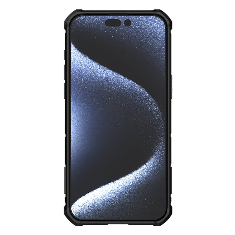 For iPhone 15 Pro NILLKIN Shockproof CamShield Armor Protective Case with Invisible Ring Holder(Green) - iPhone 15 Pro Cases by NILLKIN | Online Shopping South Africa | PMC TechLife