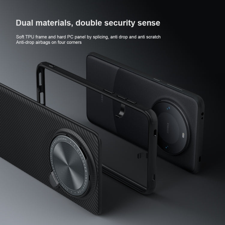 For Huawei Mate 60 Pro/60 Pro+ NILLKIN Black Mirror Prop CD Texture Mirror Phone Case(Blue) - free shipping - PMC TechLife - Order now!