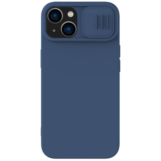 For iPhone 15 NILLKIN CamShield MagSafe Liquid Silicone Phone Case(Blue) - iPhone 15 Cases by NILLKIN | Online Shopping South Africa | PMC Jewellery