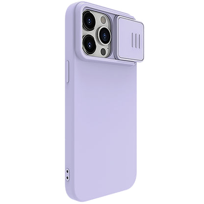 For iPhone 15 Pro NILLKIN CamShield MagSafe Liquid Silicone Phone Case(Purple) - iPhone 15 Pro Cases by NILLKIN | Online Shopping South Africa | PMC Jewellery