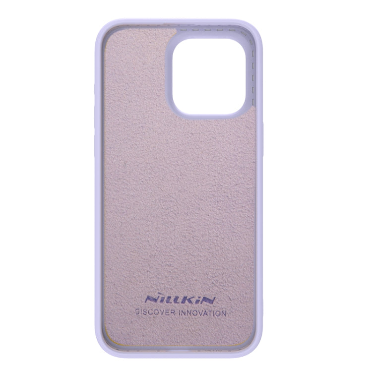 For iPhone 15 Pro NILLKIN CamShield MagSafe Liquid Silicone Phone Case(Purple) - iPhone 15 Pro Cases by NILLKIN | Online Shopping South Africa | PMC Jewellery