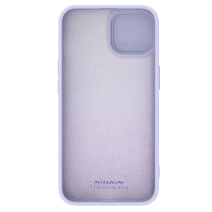 For iPhone 15 Plus NILLKIN CamShield Liquid Silicone Phone Case(Purple) - iPhone 15 Plus Cases by NILLKIN | Online Shopping South Africa | PMC Jewellery