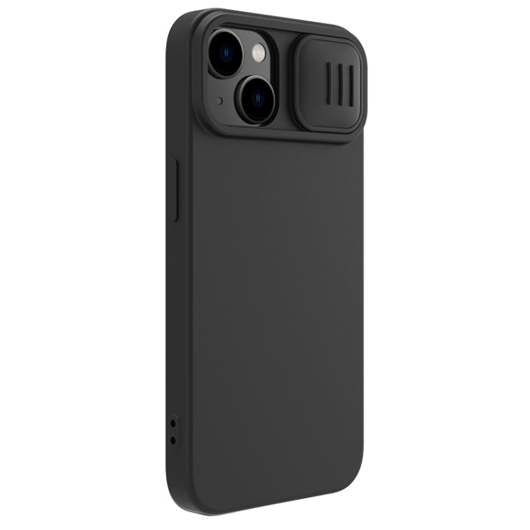 For iPhone 15 NILLKIN CamShield Liquid Silicone Phone Case(Black) - iPhone 15 Cases by NILLKIN | Online Shopping South Africa | PMC Jewellery