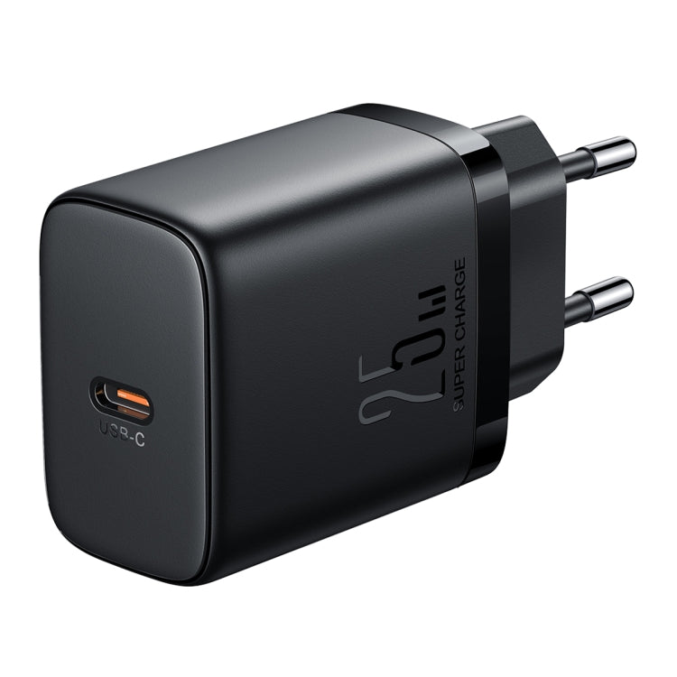 JOYROOM JR-TCF11 25W USB-C / Type-C Port Fast Charger, Specification:EU Plug(Black) - USB Charger by JOYROOM | Online Shopping South Africa | PMC Jewellery
