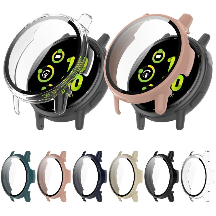 For Garmin vivoactive 5 / Active 5 PC + Tempered Film Integrated Watch Protective Case(Transparent) - Watch Cases by PMC Jewellery | Online Shopping South Africa | PMC Jewellery